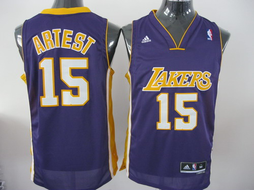  NBA Los Angeles Lakers 15 Ron Artest Swingman Purple Jersey